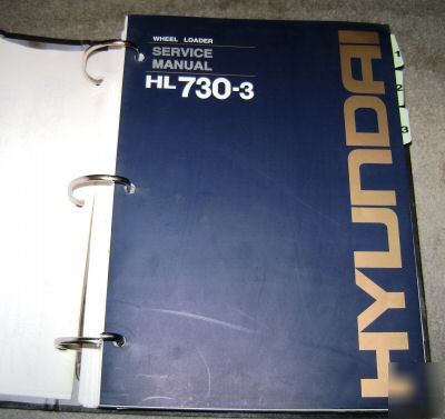 Hyundai HL730-3 wheel loader service repair manual book