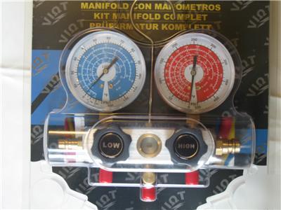 New hvac/r manifold gauge set 5' high pressure hoses