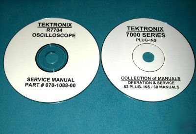 Tektronix R7704 + 52 plug-ins 61 manual set