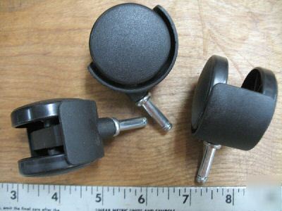 (12) dual wheel office chair table rollers casters