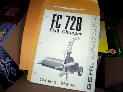 Gehl owner's manual fc 72B frail chopper see discriptio
