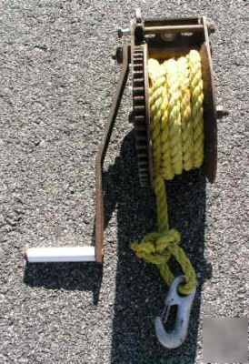 Hand hoist/rope/line pull/boat trailers/1800 lbs/T1802