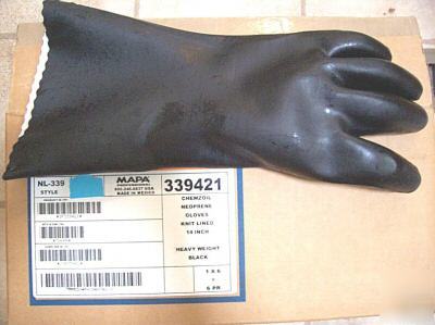 Mapa chemzoil neoprene gloves nl-339 size 10 warranteed