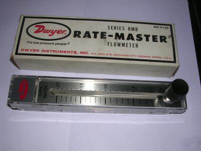 New dwyer rmb rate-master flowmeter, rmb-83-ssv
