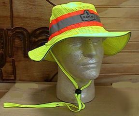 New hi viz ranger hat safety green s/m l/xl