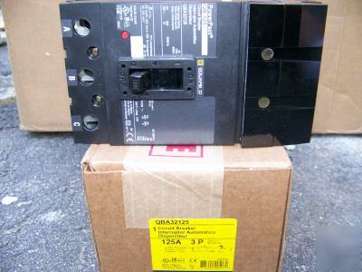 New square d QBA32125 3POLE 125AMP 240V circuit breaker 