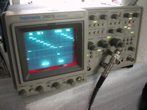Tektronix 2467B hd tv 400MHZ oscilloscope cal'd+guarant