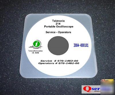 Tektronix tek 214 oscilloscope service + oprs manual cd