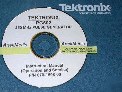 Tektronix PG502 instruction (service & ops) manual