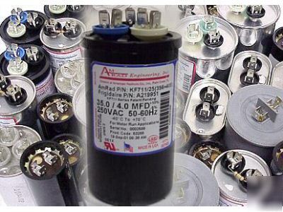 New 5) amrad motor run 35+4 mfd 250 vac capacitor(72217