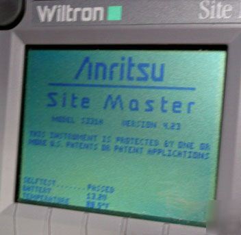 Anritsu wiltron site master S331A cable test S331 a