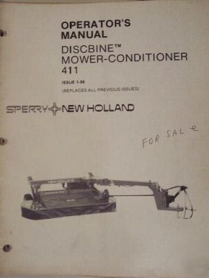 New holland 411 mower conditioner service manual