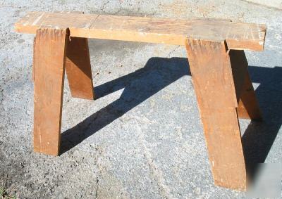 Heavy carpenter wood saw horse bench sawhorse