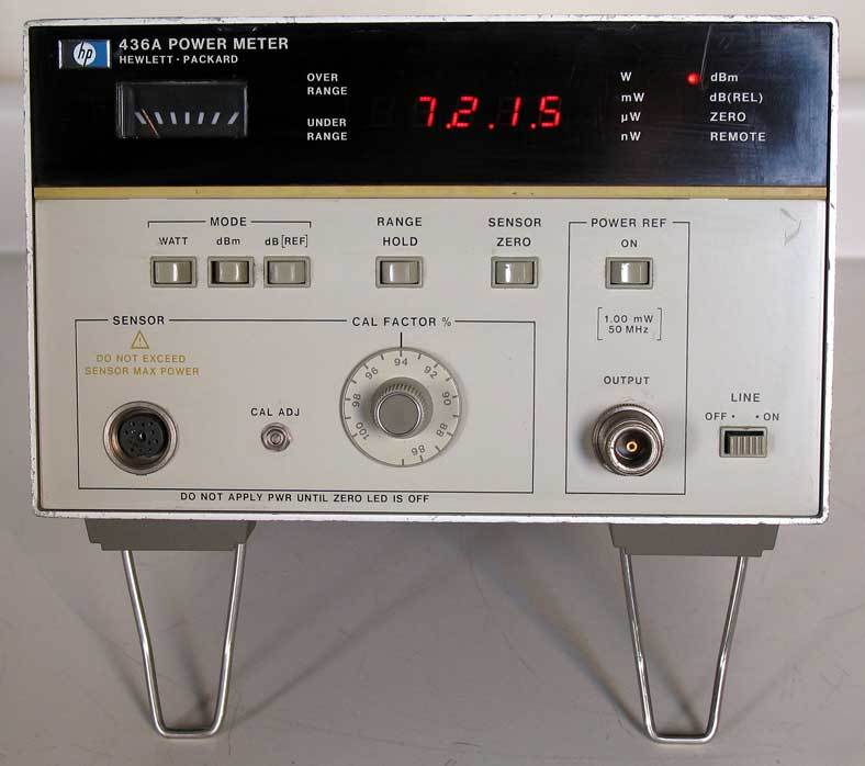 Hp/agilent 436A power meter 100 khz-110GHZ w/manual