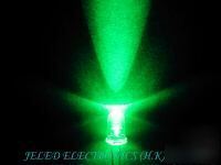 New 100X 5MM super bright green led lamp 17,000MCD f/sh
