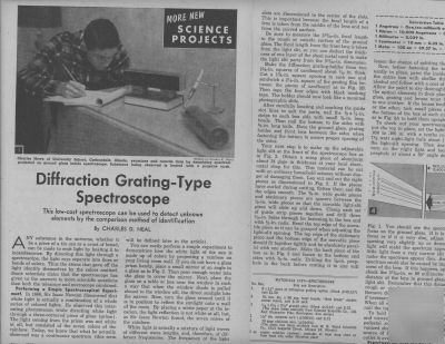 You can build a diffraction-grating spectroscope:plans 