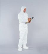 A403-4334 disposable coverall-hood & boots xl- 3 suits