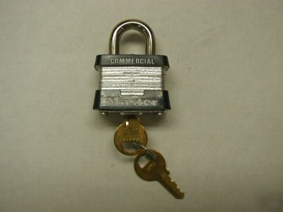 New master #3 series hd keyed padlock with two keys new