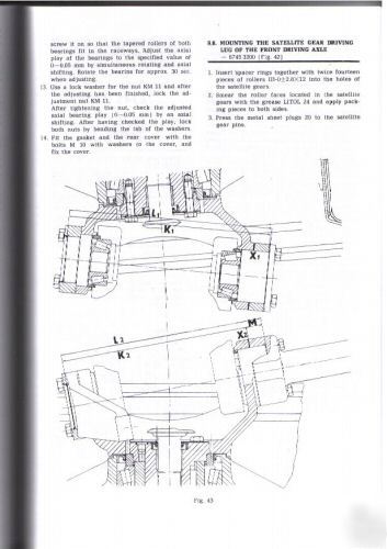 Zetor 5211/45 6211/45 7211/45 tractor workshop manual