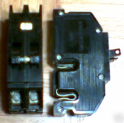 Zinsco sylvania 20 amp 2 pole q qc circuit breaker
