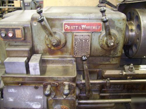 Pratt & whitney horizontal engine lathe (16â€ x 54â€) 