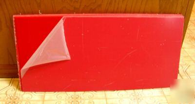 5 - red acrylic plexiglass 1/8