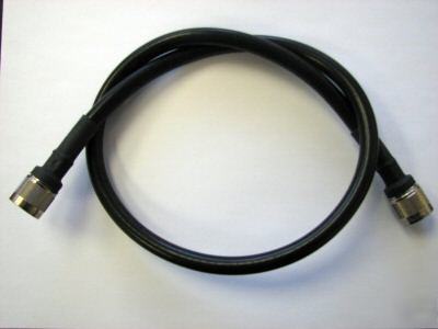 Conifer 3' rg-8 jumper cable w/type 'n' male connectors