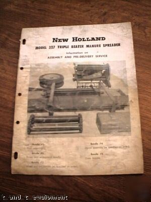 New holland 327 triple beater manure spreader manual 