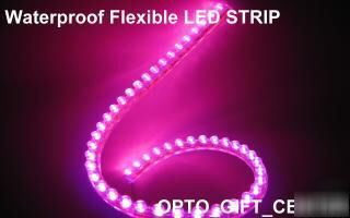 50PC pink 48CM pvc neon light strip 48 led bulb 12V use