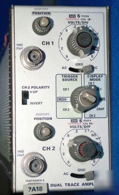 7A18 dual trace amplifier plug in 48