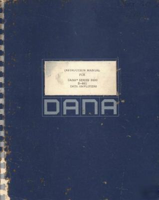 Dana series 3600 s-461 3630 3640 oper & service manual