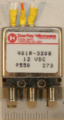 Dow-key spdt sma switch dc-18 ghz type 401R-3208