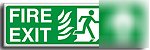 Fire exit (rm) up sign-adh.vinyl-600X200MM(sa-058-at)