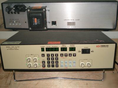 Krohnâ€“hite 3362 2CH tunable audio filter bessel lp/hp