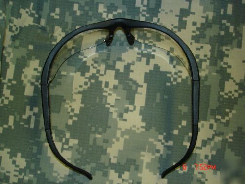 Safety glasses high uv protection black/clear