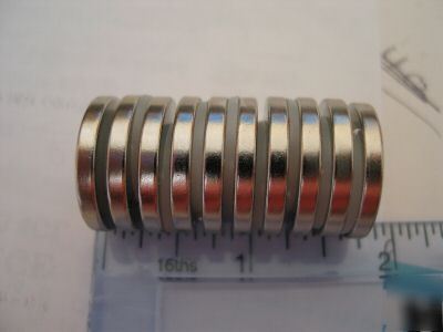 30 neodymium(rare earth ndfeb) magnets 22X3MM freep+p