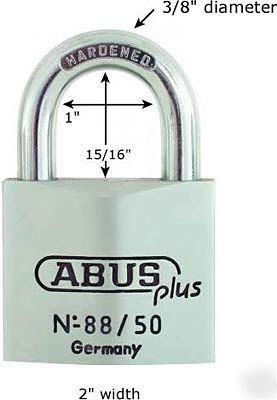 Brass padlock - 88 series 88/50 keyed alike 1216613