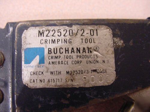 Buchanan crimptool # M22520/2-01 aircraft or auto