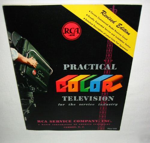 Vintage 1954 rca television color tv service manuals 
