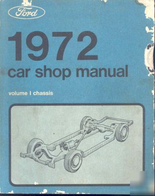1972 car shop manual ford chassis 