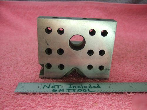 Angle plate with vees steps toolmaker precision used