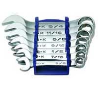 S k hand tools 86237 7 pc superkrome short wrench set