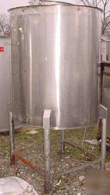 Used 250 gallon vertical stainless steel tank