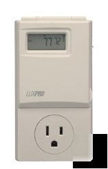 Lux PSP300 programmable outlet thermostat heat/cool