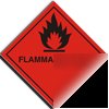 Flammable gas sign-adh.vinyl-230X230MM(ha-021-ag)