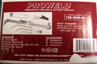 New proweld medium duty welding & cutting torch kit