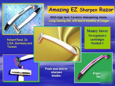 Patent self-sharpening razor usa patent no 6694618