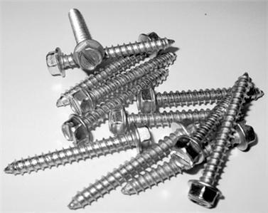 8 x 1 1/4 indnt hex slot wsh hd sheet metal screws 2000