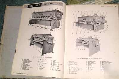 Cincinnati mechanical shear series 14,18,25 manual 