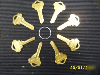 Locksmith space & depth keys weslock WK2 keyway lot